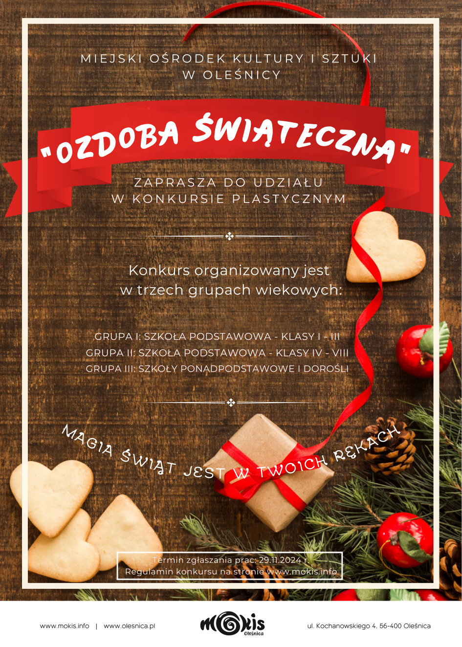 plakat na konkurs ozdoba świąteczna